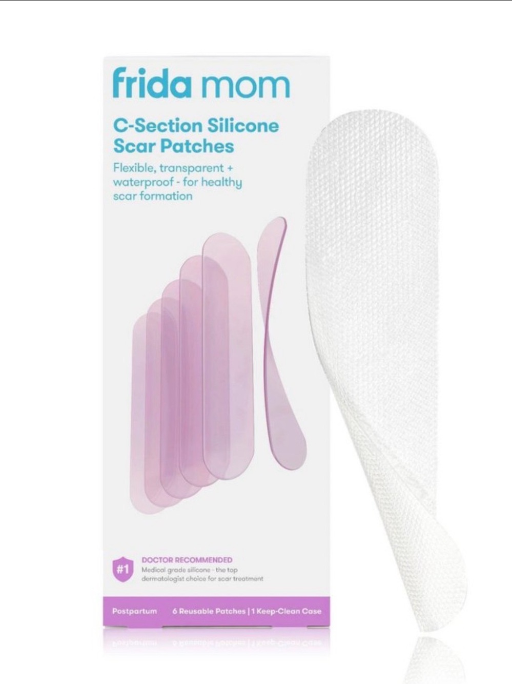 Frida Mom C-Section Silicone Scar Patches – Pink